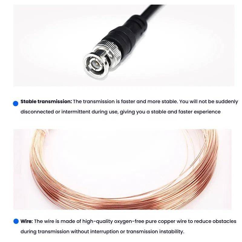BNC Male To 2 Crocodile Clip Oscilloscope Probe Cable Q9 Signal Test Cable, Length: 1.5m