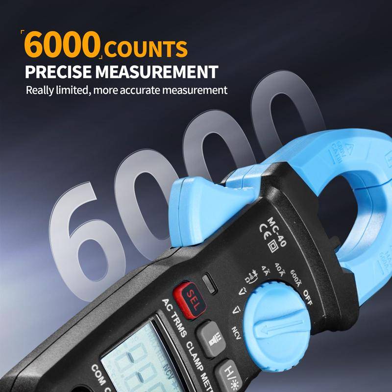 FNIRSI MC40 Intelligent Digital High Precision Clamp Multimeter(Blue)