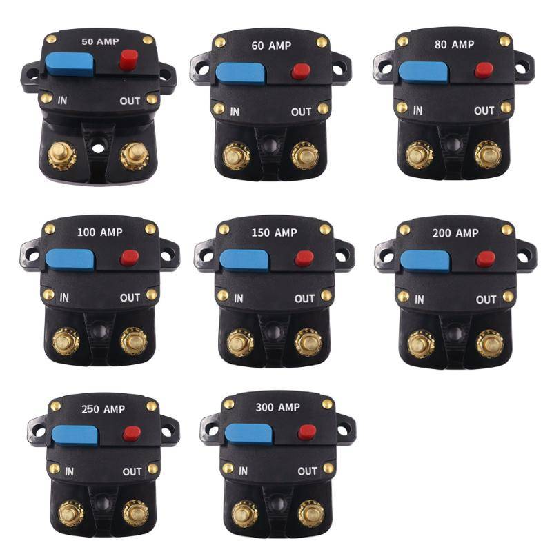 80A Car Audio Recovery Fuse Switch Current Short Circuit Overload Protection Circuit Breaker