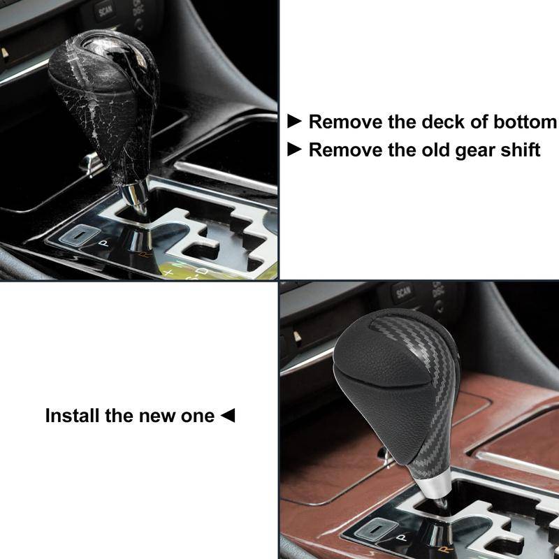 For Toyota / Lexus Thread 8mm Universal Car Auto Shift Shifter Handball, Style: Without Hole(Carbon
