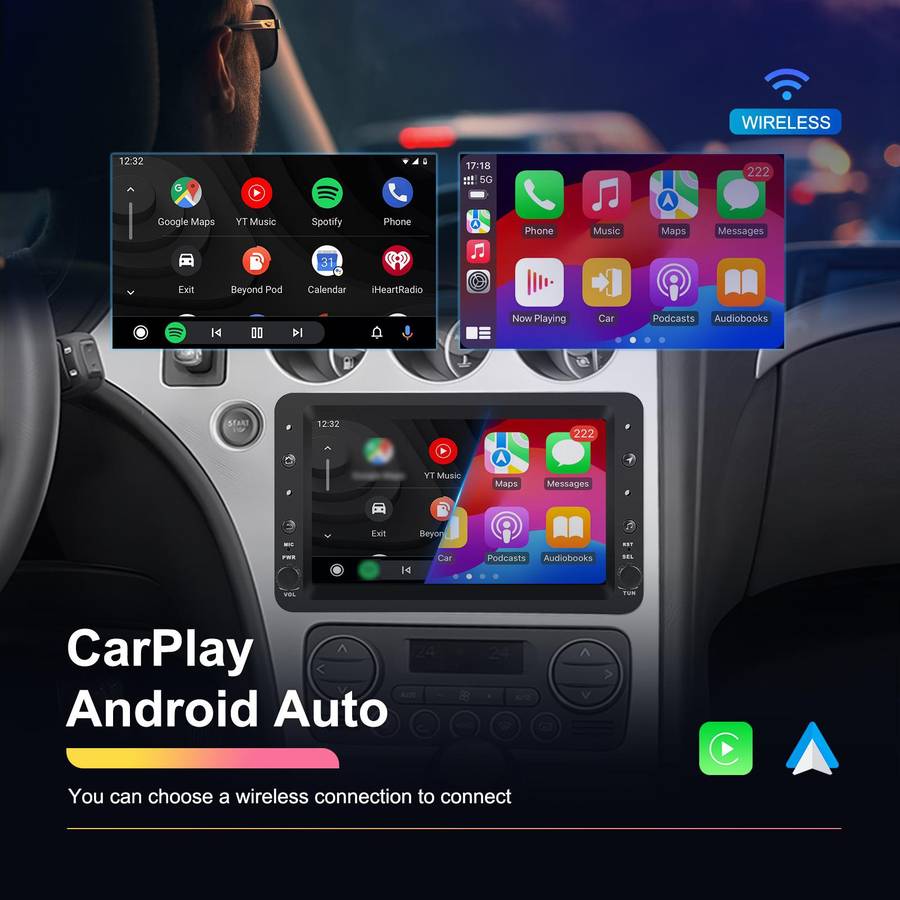 4+64G For Alfa Romeo 159 7 inch Horizontal Screen Carplay Car Navigation Center Control Integrated M