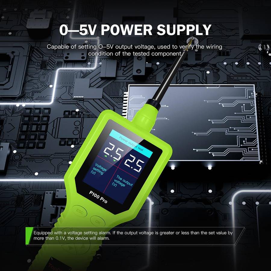 TopDiag Multi-Function Electrician Automobile Circuit Tester(P100 Pro)