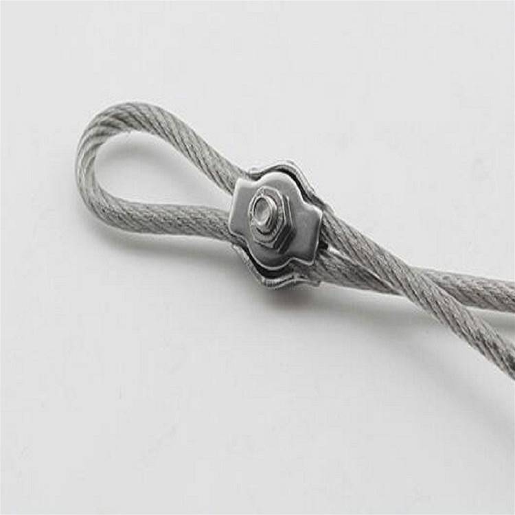5 PCS 304 Stainless Steel Plate Single Clip Double Clamp Wire Rope Clamp, Specification:M3, Style:Do