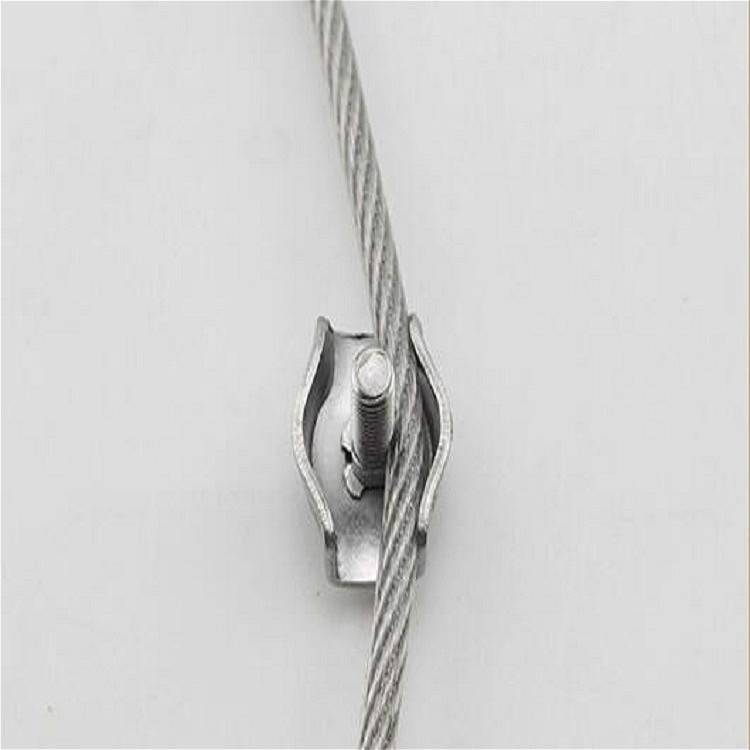304 Stainless Steel Plate Single Clip Double Clamp Wire Rope Clamp, Specification:M10, Style:Single