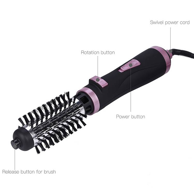 360 Degrees Rotation Electric Hair Dryer Brush Professional Hair Blow Dryer Comb Electric Hair Curle