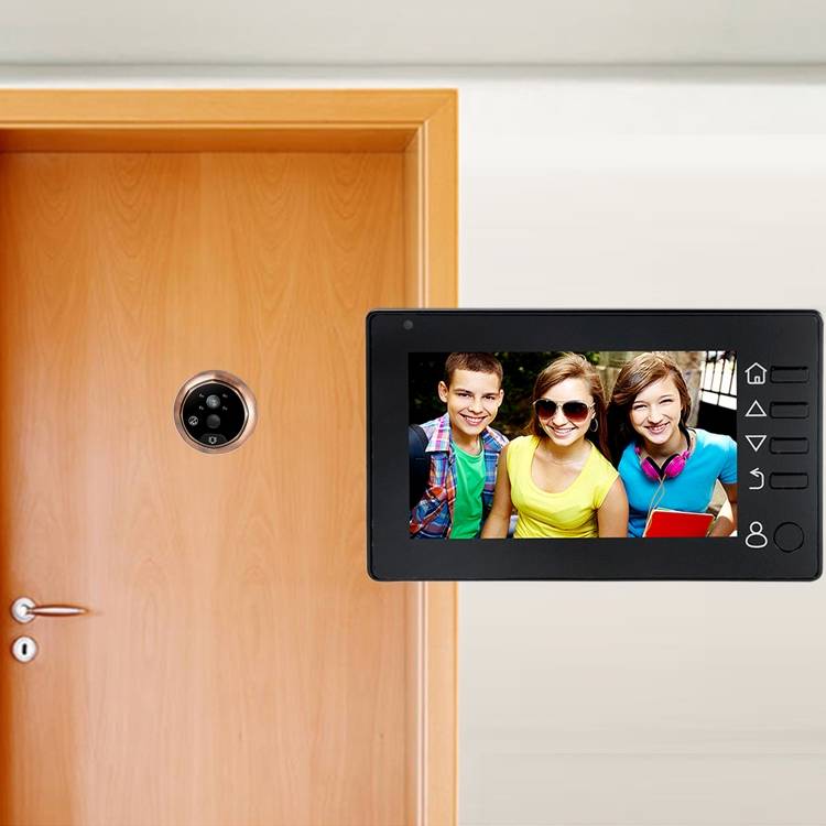 M4300D 4.3 inch TFT Color Display Screen 3.0MP Security Camera Video Smart Doorbell, Support TF Car