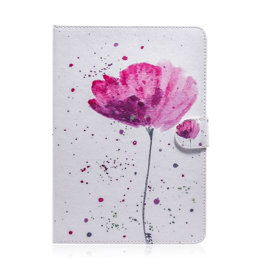 Purple Orchids Pattern Horizontal Flip Leather Case for Huawei MediaPad M5 Lite 8 / Honor Tab 5, w