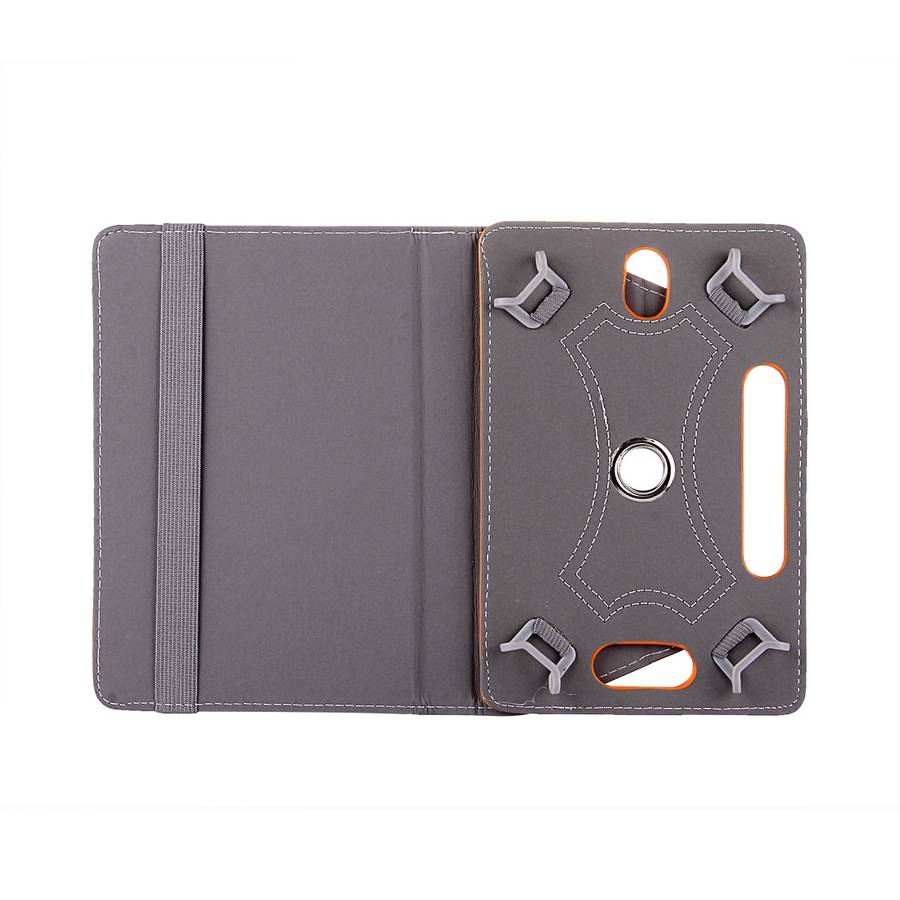 9 inch Tablets Leather Case Crazy Horse Texture 360 Degrees Rotation Protective Case ... (Orange)