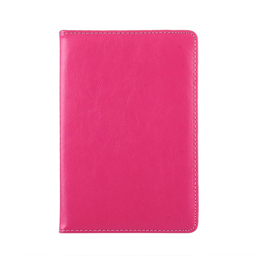 9 inch Tablets Leather Case Crazy Horse Texture 360 Degrees Rotation Protective Case ... (Magenta)