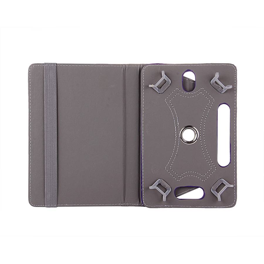 9 inch Tablets Leather Case Crazy Horse Texture 360 Degrees Rotation Protective Case ... (Purple)