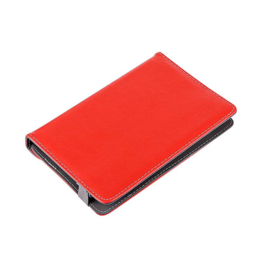 9 inch Tablets Leather Case Crazy Horse Texture 360 Degrees Rotation Protective Case She ... (Red)