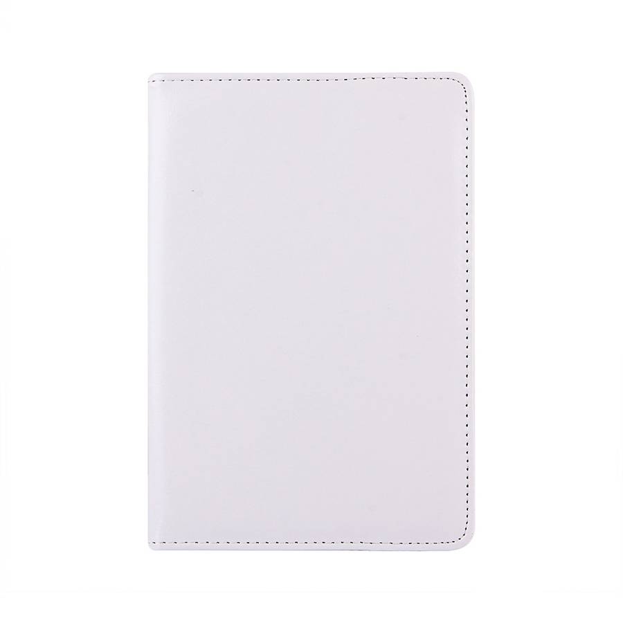 9 inch Tablets Leather Case Crazy Horse Texture 360 Degrees Rotation Protective Case S ... (White)