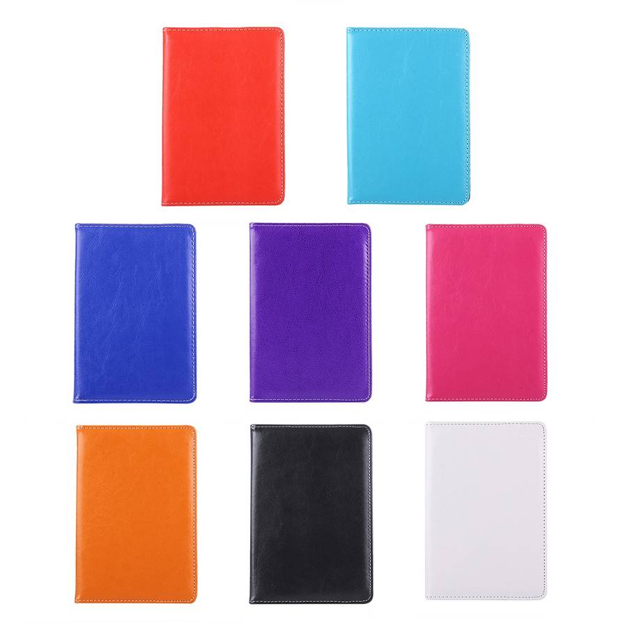 9 inch Tablets Leather Case Crazy Horse Texture 360 Degrees Rotation Protective Case ... (Orange)