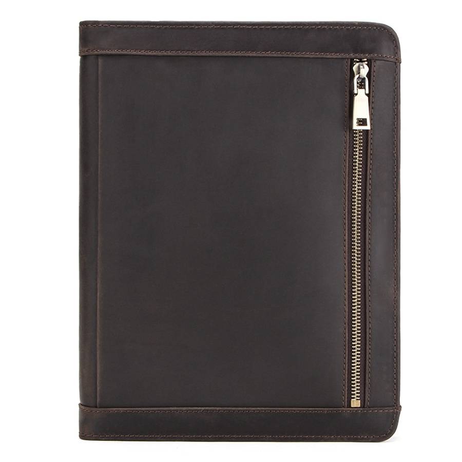 CF2015 For iPad Pro 11 / 10.5 / 9.7 inch Retro Crazy Horse Texture Zipper Multif ... (Dark Coffee)