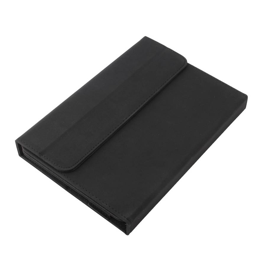 Universal Bluetooth V3.0 Keyboard Detachable PU Leather Tablet Case for 7-8 inch Tablet PC(Black)