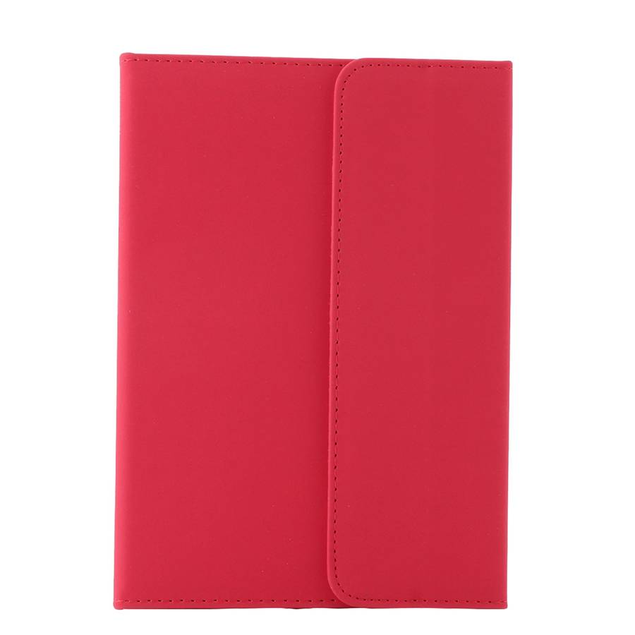 Universal Bluetooth V3.0 Keyboard Detachable PU Leather Tablet Case for 7-8 inch Tablet PC(Red)