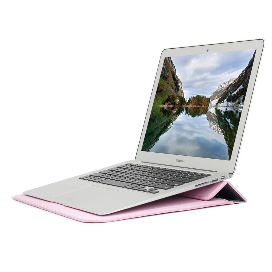 Universal Envelope Style PU Leather Case with Holder for Ultrathin Notebook Tablet PC 1 ... (Pink)