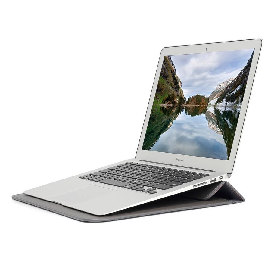 Universal Envelope Style PU Leather Case with Holder for Ultrathin Notebook Tablet PC 1 ... (Grey)
