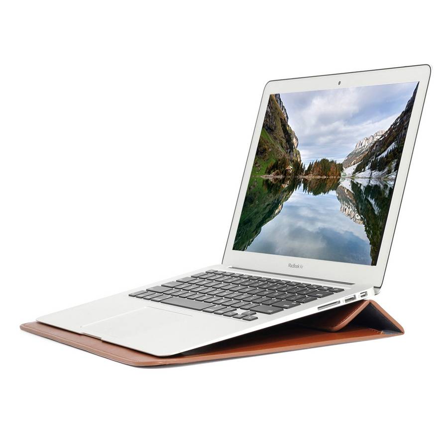 Universal Envelope Style PU Leather Case with Holder for Ultrathin Notebook Tablet PC ... (Brown)