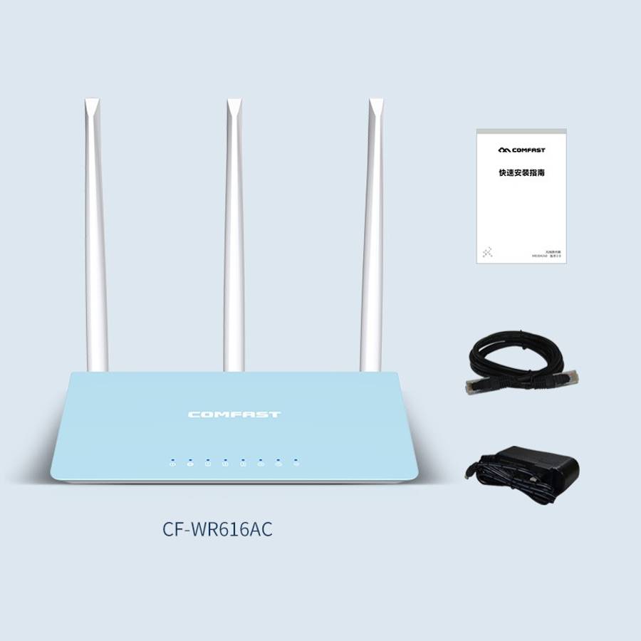 COMFAST CF-WR616AC Home 1200Mbps Dual-band Gigabit Rate Wireless Router 2.4G/5.0G WiFi Network Ext