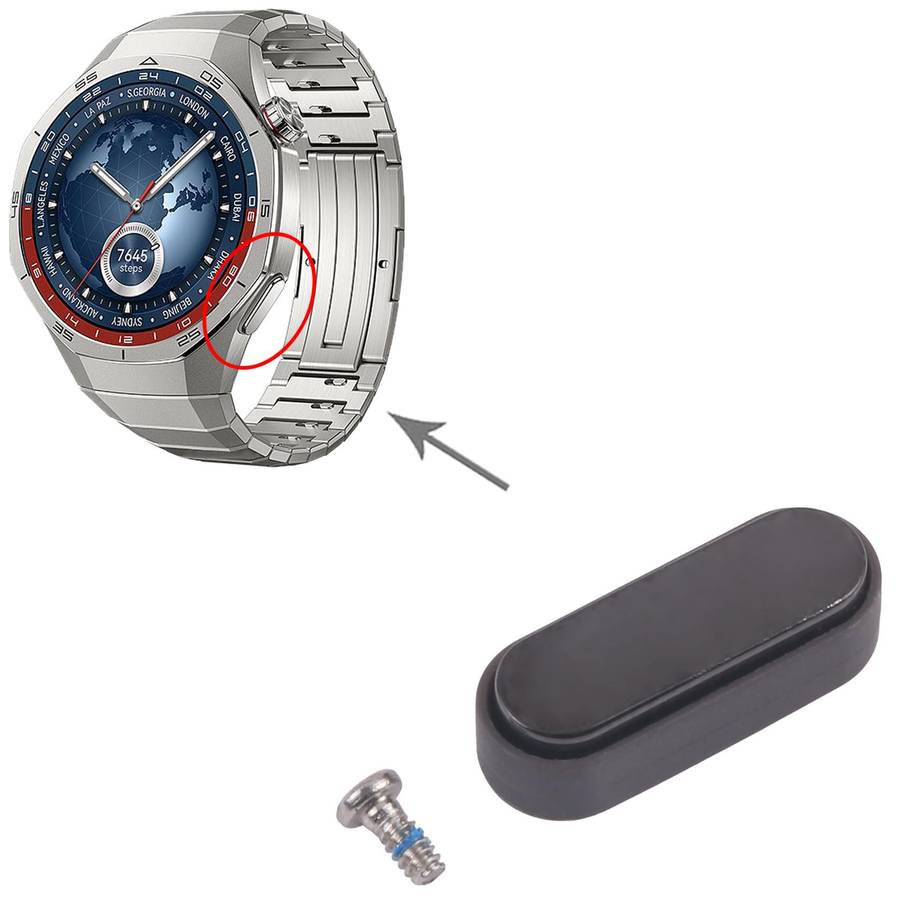 For Huawei Watch GT 5 Pro 46mm Original Watch Lower Side Button (Black)
