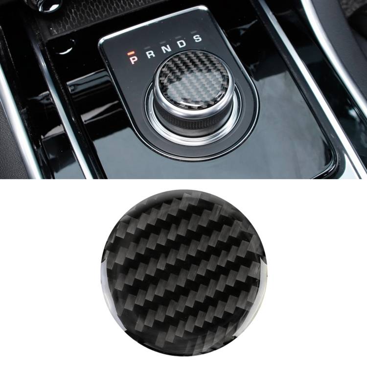 Carbon Fiber Car Gear Decorative Sticker for Jaguar F-PACE
