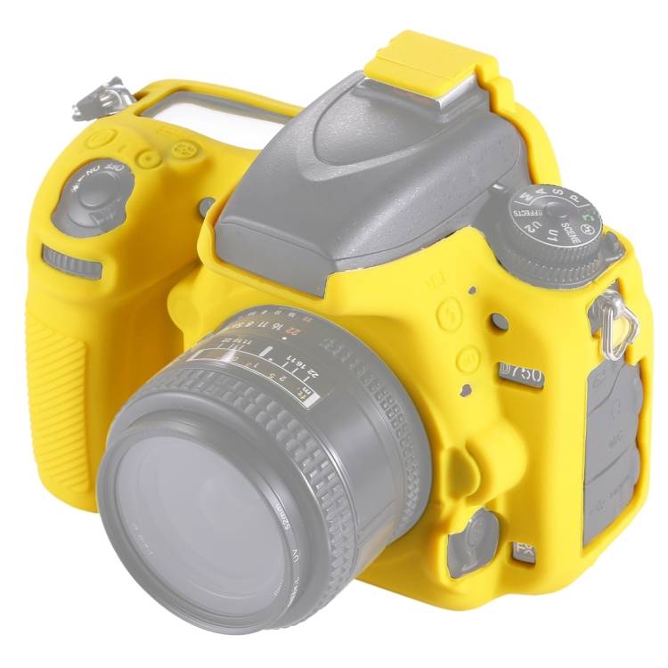 PULUZ Soft Silicone Protective Case for Nikon D750(Yellow)