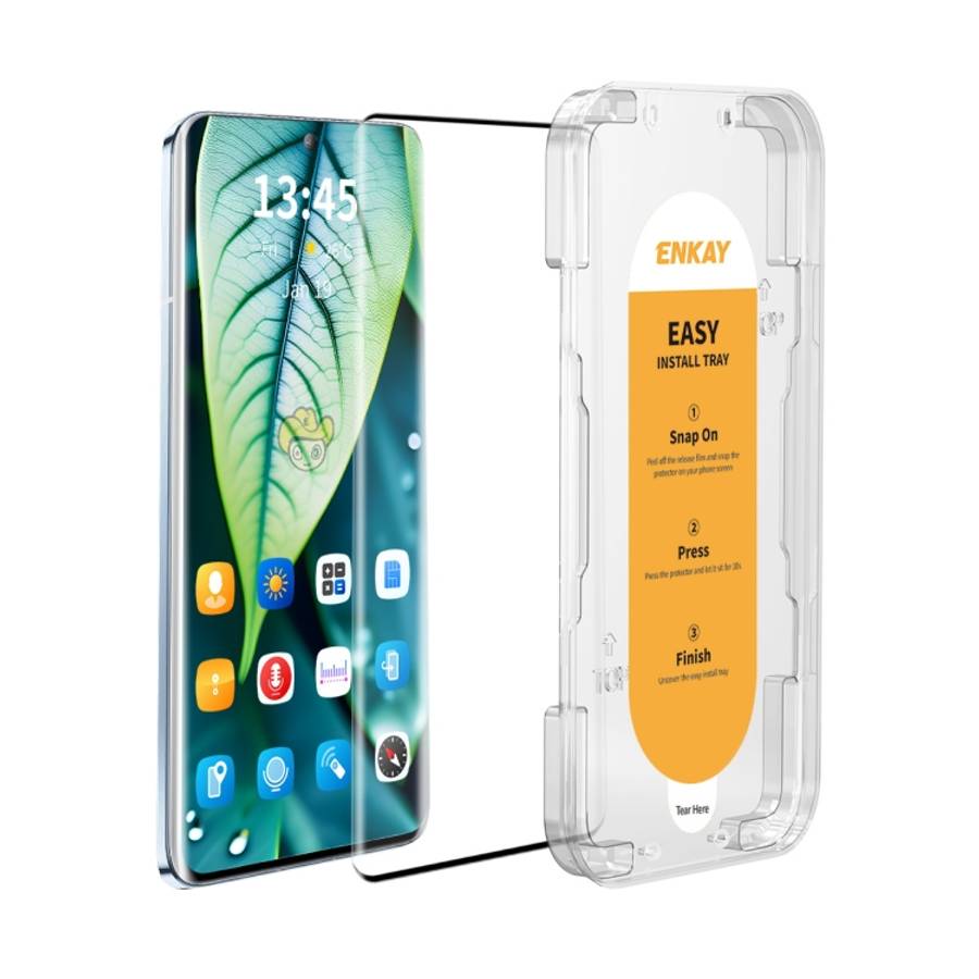 For Xiaomi 14 Pro / 14 Ultra ENKAY Easy Install Hot Bending Full Coverage Side Glue Tempered Glass F