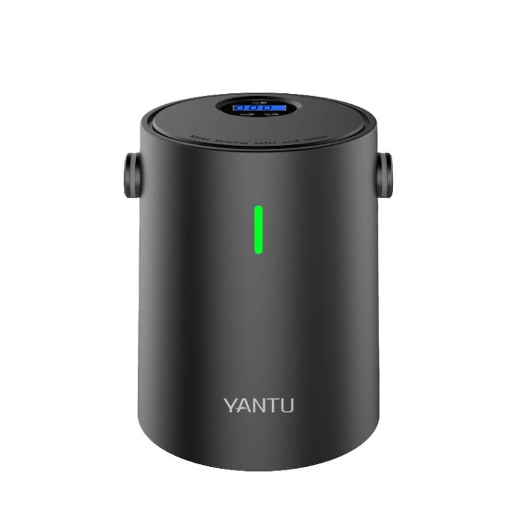 YANTU A05 Car Electric Mini Portable Tire Air Pump, Style: Wireless Digital Display Black