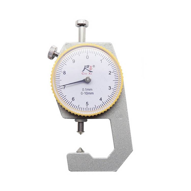 CHIXI Handheld Thickness Gauge Paper Thickness Gauge, Specification: Mid-range  0-10mm Pointed Head