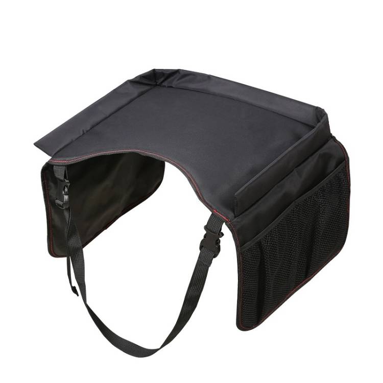 Car Folding Writing Table Board Car Rear Seat Oxford Cloth Dining Table(Black)