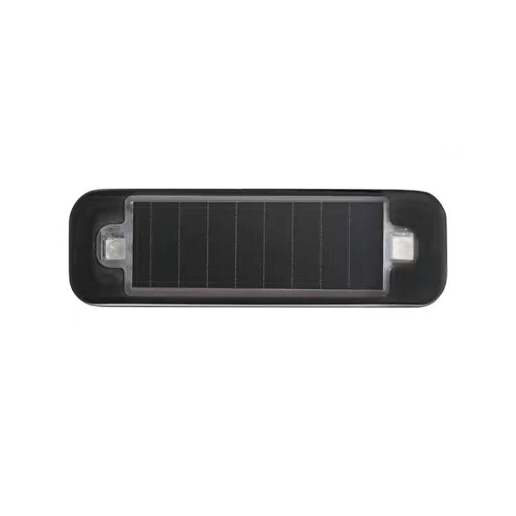 Solar Warning Light Anti-rear Collision LED Flashing Light(Symphony Vibration Sensor+Black)