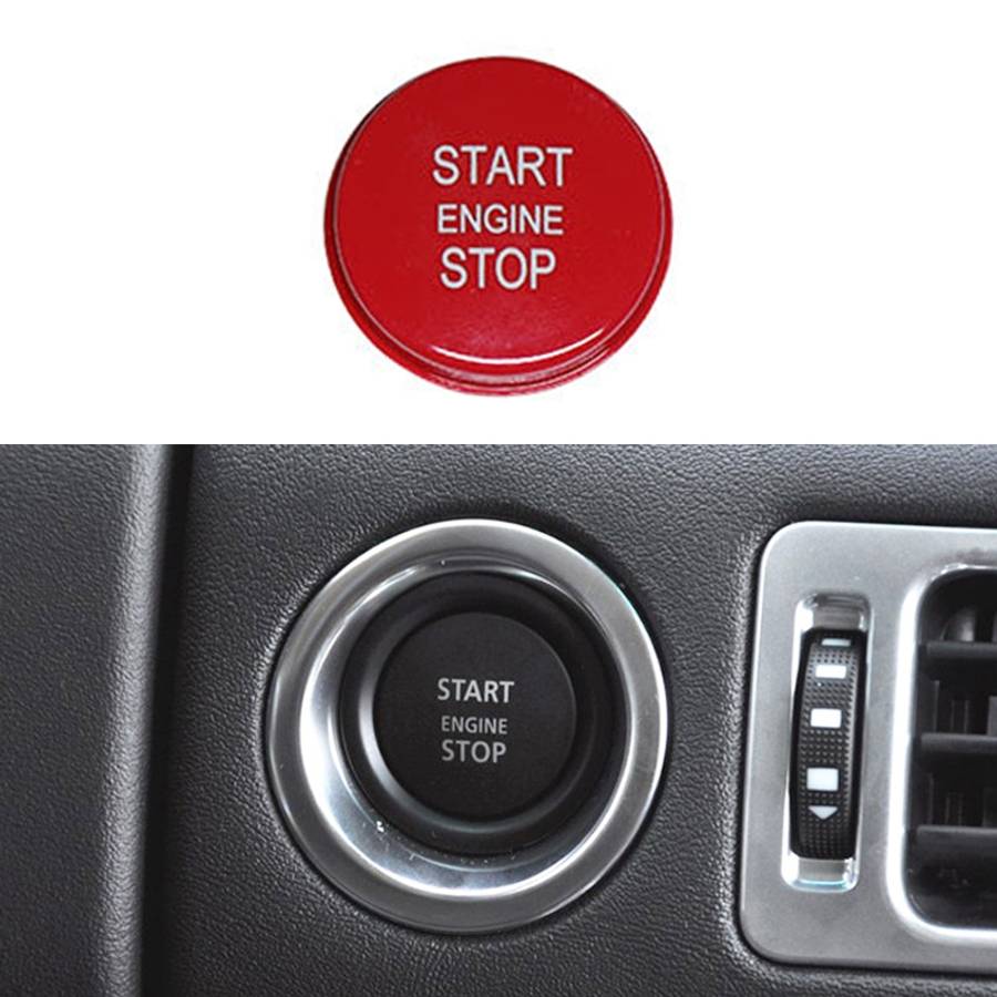 One-key Start Engine Stop Switch Button for Land Rover Range Rover Executive, Left Driving (Black)