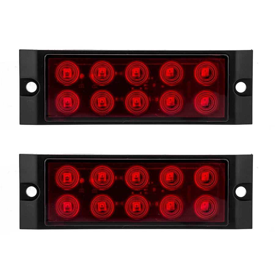 2pcs Car / Truck 10LEDs Side Marker Indicator Lights Bulb Lamp (Orange)