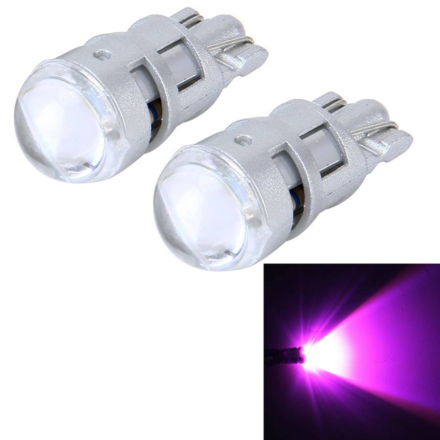 10 PCS T10 1W 50LM Car Clearance Light with SMD-3030 Lamp, DC 12V(Blue Light)