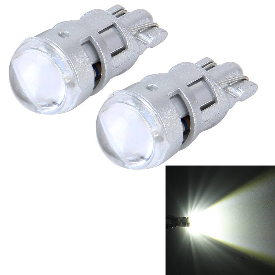 10 PCS T10 1W 50LM Car Clearance Light with SMD-3030 Lamp, DC 12V(Blue Light)