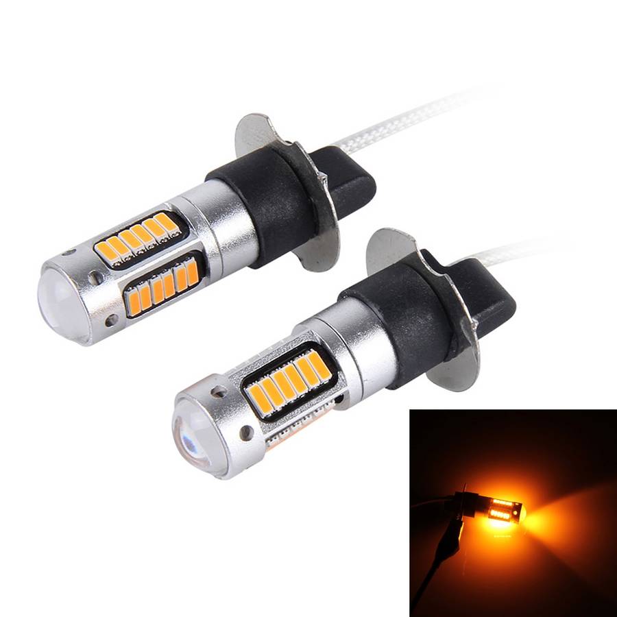 2 PCS H3 10W 30 SMD-4014 LEDs Car Fog Light, DC 12V(Blue Light)