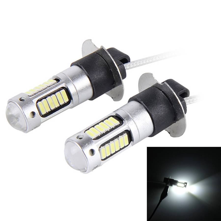 2 PCS H3 10W 30 SMD-4014 LEDs Car Fog Light, DC 12V(Blue Light)