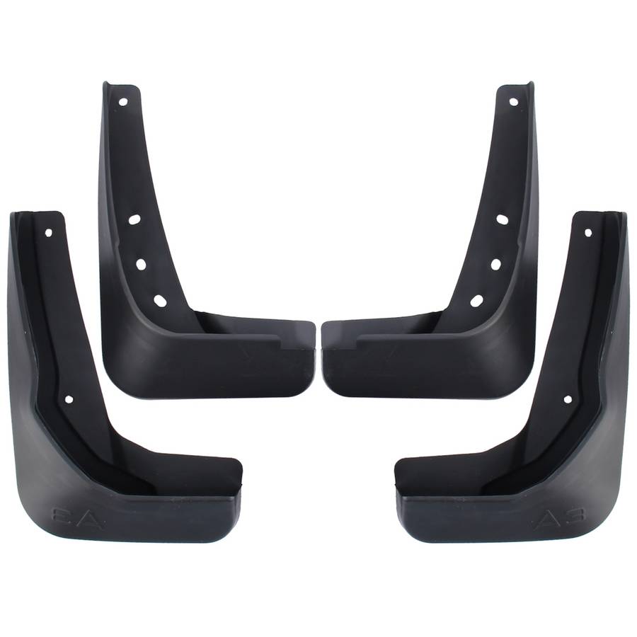 4 PCS Car Auto Semi-Rigid PVC Splash Flaps Mudguards Fender Guard for Audi A3 Sedan 2014