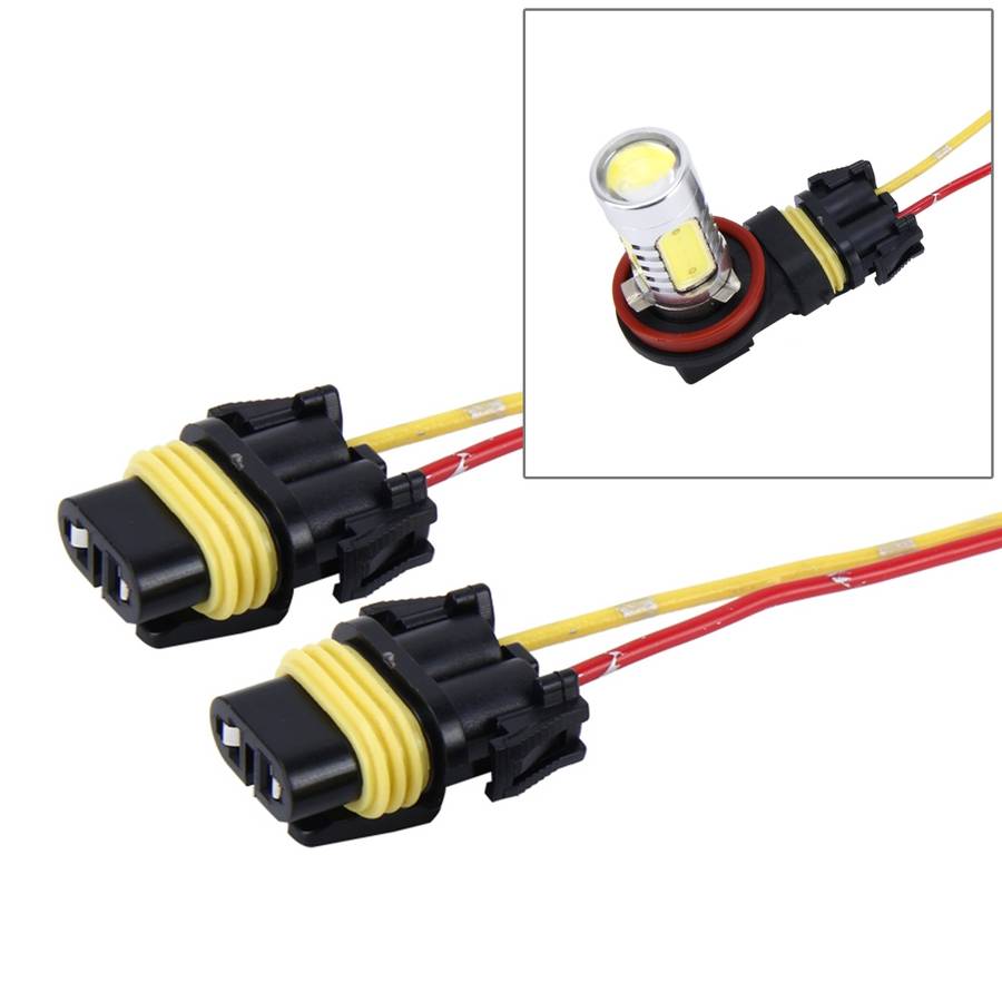 2 PCS 1156 Car Auto LED Bulb Socket Holder (No Including Light)