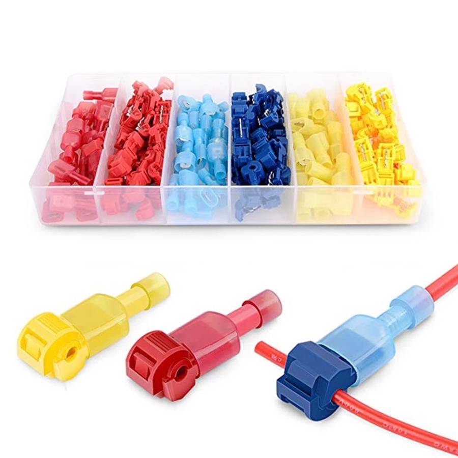 120 in 1 Universal T Shape Push Clamp Solderless Wire Connector Fast Wiring Terminal Insulated Joint