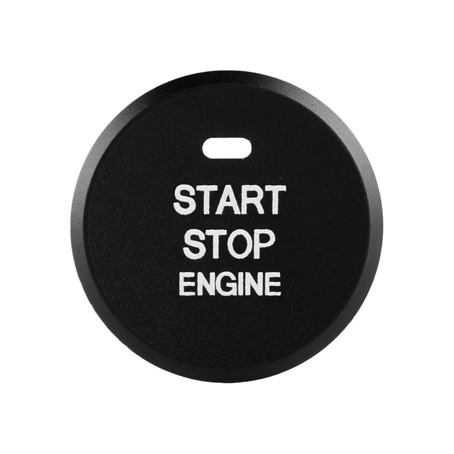 Car Engine Start Key Push Button Inner Ring Trim Sticker Decoration for Mazda Axela CX-30 2020 (Blac