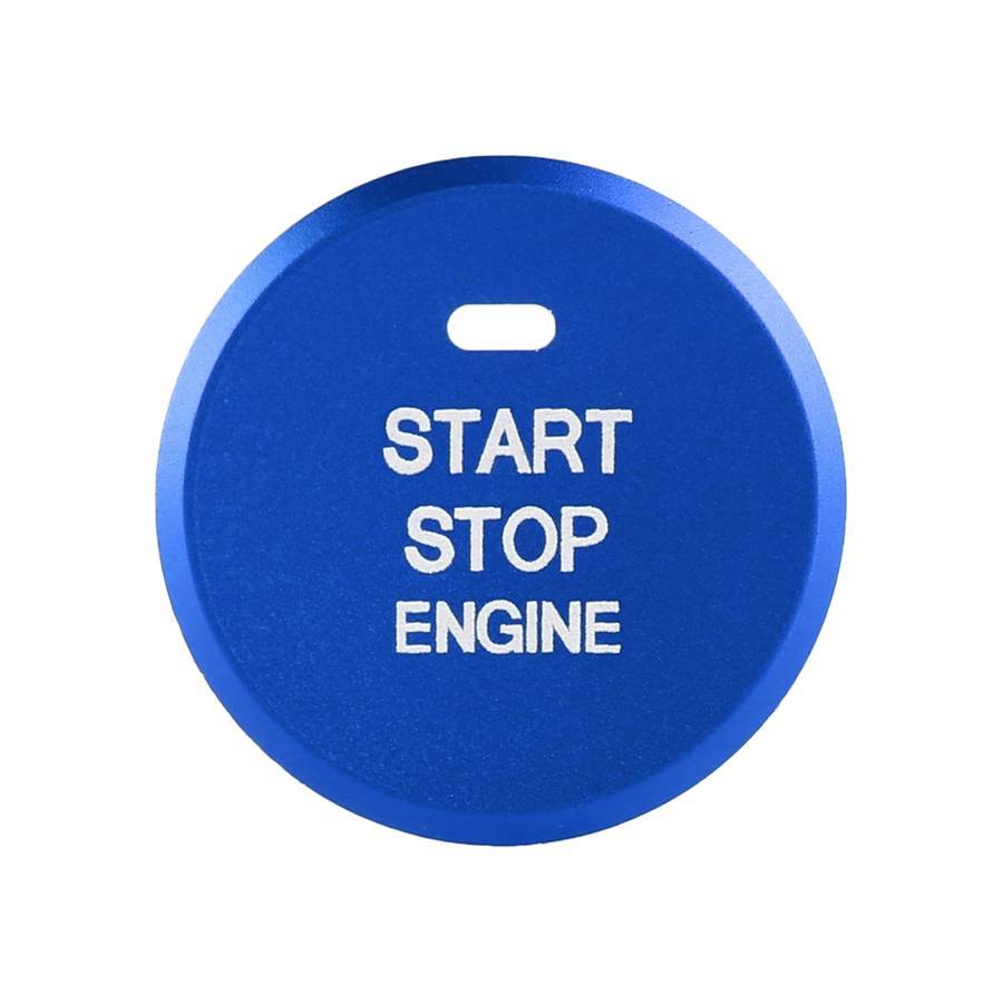 Car Engine Start Key Push Button Inner Ring Trim Sticker Decoration for Mazda Axela CX-30 2020 (Blac