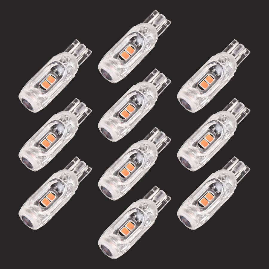 10 PCS T10 DC12V / 1W Car Clearance Light 5LEDs SMD-3030 Lamp Beads (Ice Blue Light)
