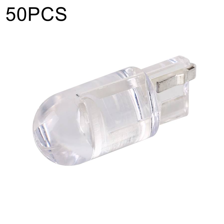 50pcs T10 DC24V / 0.36W / 0.03A Car Clearance Light COB Lamp Beads (Ice Blue Light)