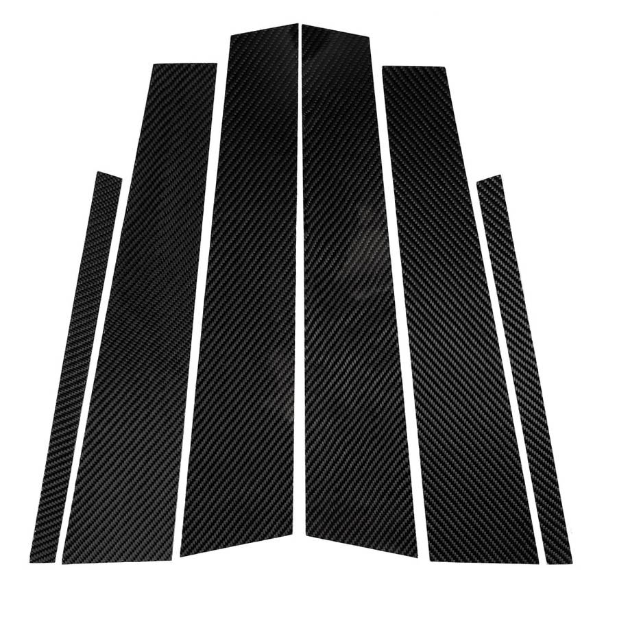 Car Carbon Fiber B Pillar Decorative Sticker for BMW 3 Series G20/G28/325Li/330d/335 2019-2020, Left