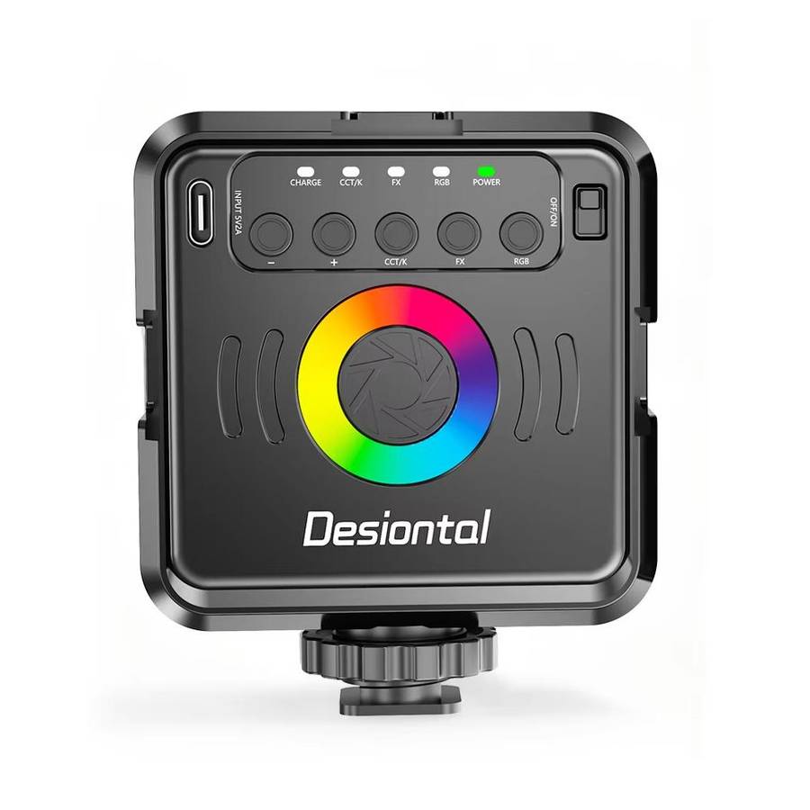 Desiontal iReal-X2 Portable RGB Photography Light (Black)