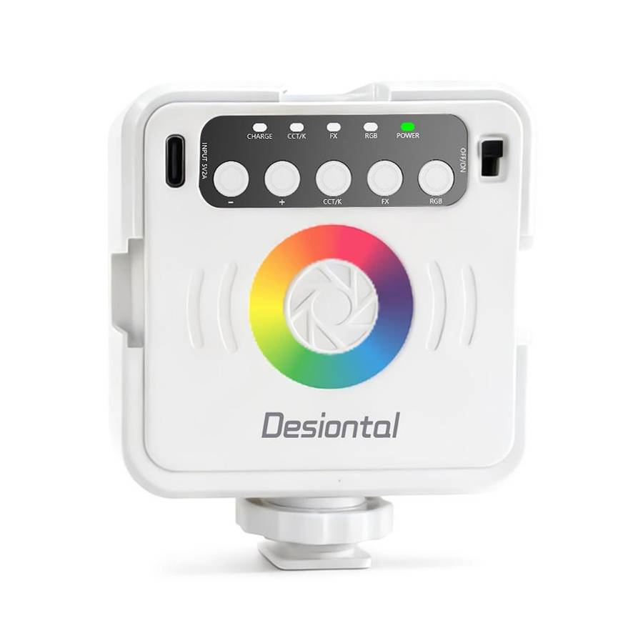 Desiontal iReal-X2 Portable RGB Photography Light (Black)