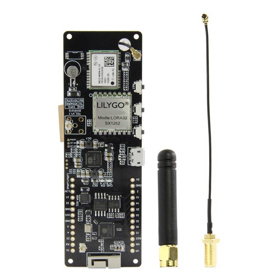 TTGO T-Beam ESP32 Bluetooth WiFi Module 433MHz GPS NEO-M8N LORA 32 Module with Antenna & 18650 Batte