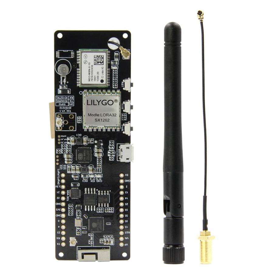 TTGO T-Beam ESP32 Bluetooth WiFi Module 868MHz GPS NEO-M8N LORA 32 Module with Antenna & 18650 Batte